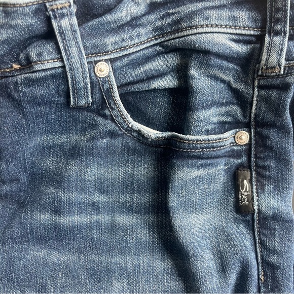 Silver Jeans Co. Elyse Straight Crop Western Glove Works Womens 32/27 - Picture 5 of 8